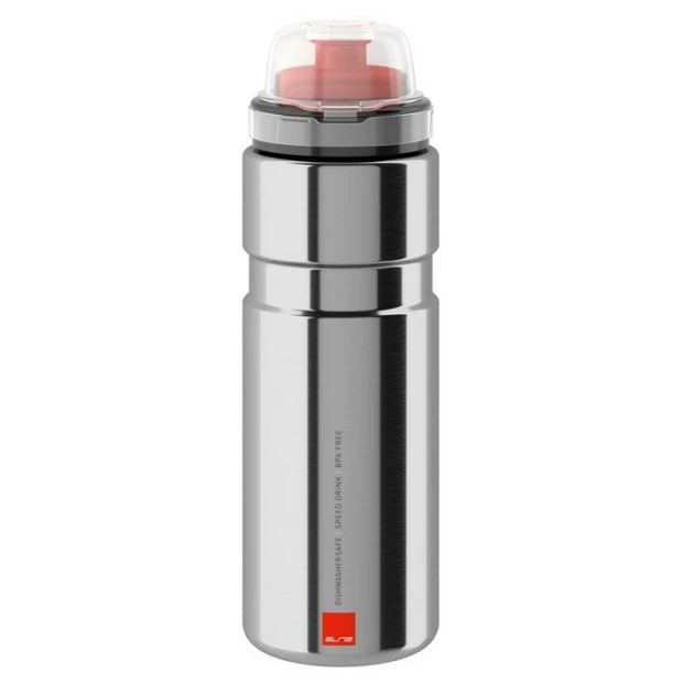 Bidon Gravel/VTT Elite Syssa Race Acier 750ml Argent 2 Bidon Gravel/VTT Elite Syssa Race Acier 750ml Argent – Image 2