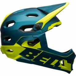 Casque Bell Super DH MIPS Bleu/Jaune Fluo 7 Casque Bell Super DH MIPS Bleu/Jaune Fluo -Vélos Soldes Boutique casque bell super dh mips bleu jaune fluo 2
