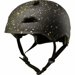 CASQUE FOX FLIGHT SPLATTER NOIR ET OR