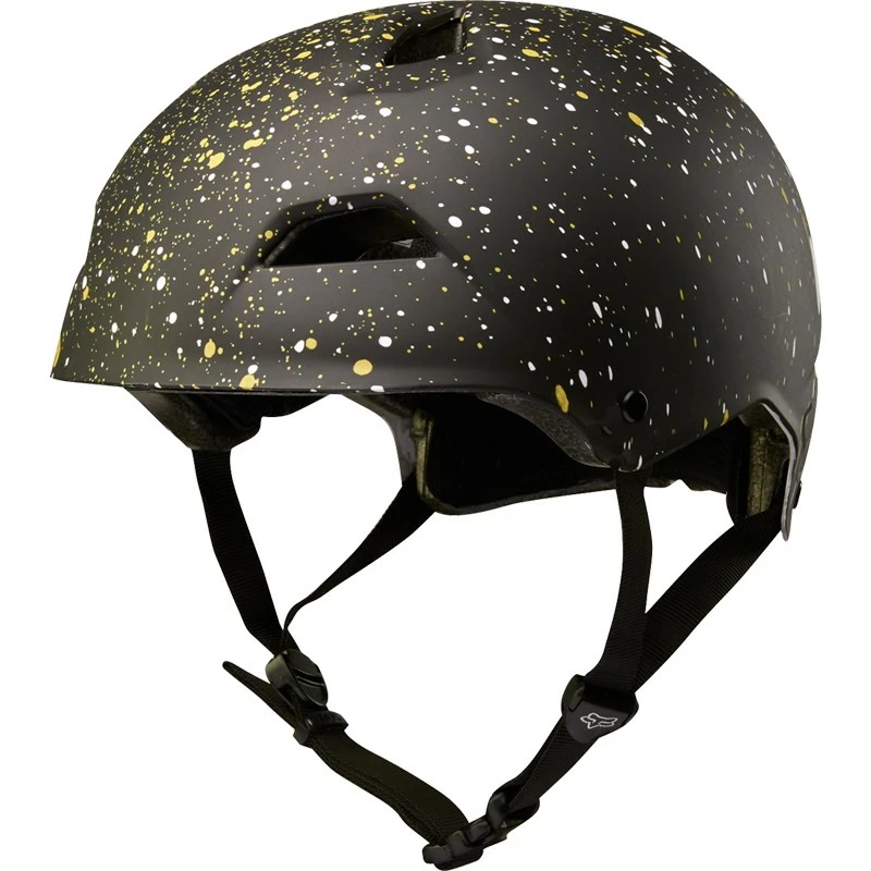 CASQUE FOX FLIGHT SPLATTER NOIR ET OR 1 CASQUE FOX FLIGHT SPLATTER NOIR ET OR