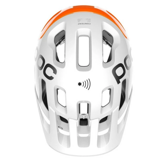 Casque POC Tectal Race SPIN NFC - Blanc Hydrogène-Orange AVIP 5 Casque POC Tectal Race SPIN NFC - Blanc Hydrogène-Orange AVIP – Image 5