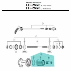 Corps Roue Libre Shimano - Y3TD98040