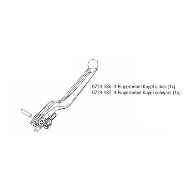 Levier De Frein Magura HS Série 2011 4 Doigts Boule 1 Levier De Frein Magura HS Série 2011 4 Doigts Boule