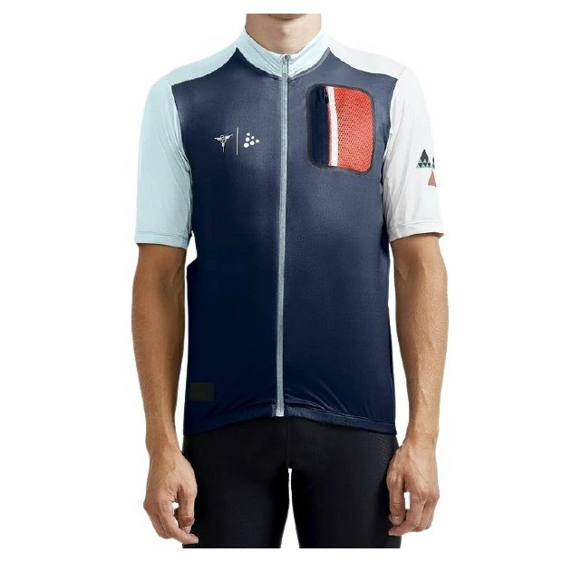 Maillot Homme VTT Craft Advanced HMC - Bleu / Blanc / Vert Menthe 2 Maillot Homme VTT Craft Advanced HMC - Bleu / Blanc / Vert Menthe – Image 2