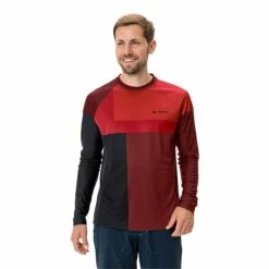 Maillot VTT Manches Longues Vaude Moab LS VI Rouge Brillant -Vélos Soldes Boutique maillot vtt manches longues vaude moab ls vi rouge brillant 2