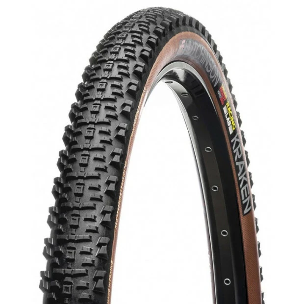Pneu VTT Hutchinson Kraken Racing Lab Hardskin Tubeless Ready 29x2,3" (55-622) - Noir/Marron 1 Pneu VTT Hutchinson Kraken Racing Lab Hardskin Tubeless Ready 29x2,3" (55-622) - Noir/Marron
